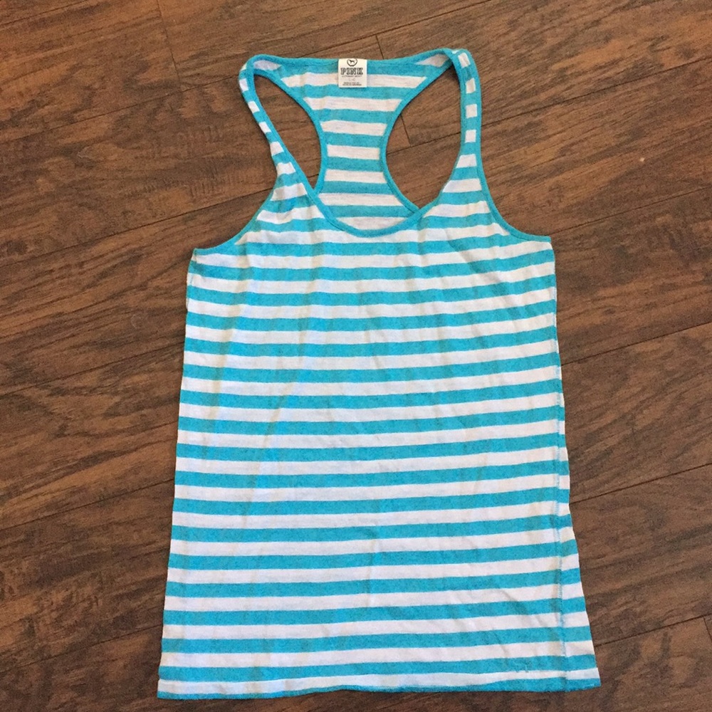 PINK razor back tank top
